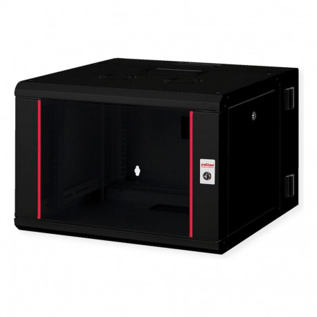 "ROLINE 19-Zoll Wandgehuse Pro 7 HE, 600x600 BxT zweiteilig schwenkbar schwarz"