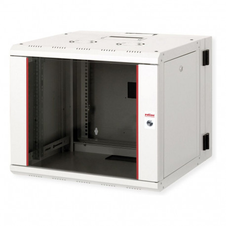 "ROLINE 19-Zoll Wandgehuse Pro 9 HE, 600x600 BxT zweiteilig schwenkbar grau"