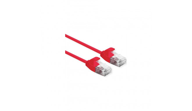 ROLINE UTP DataCenter patch-kaabel Cat.6A (Class EA), LSOH, õhuke, punane, 2 m