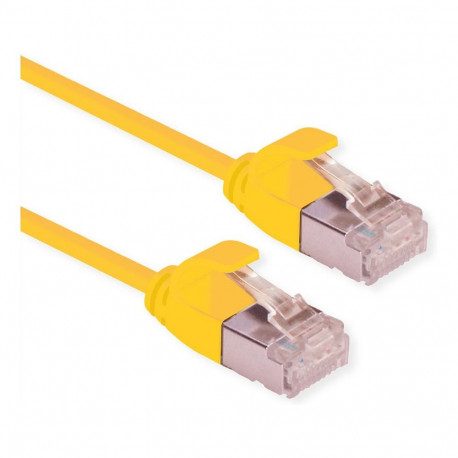"ROLINE U/FTP DataCenter Patchkabel Cat.6A (Class EA), LSOH, slim, gelb, 0,3 m"