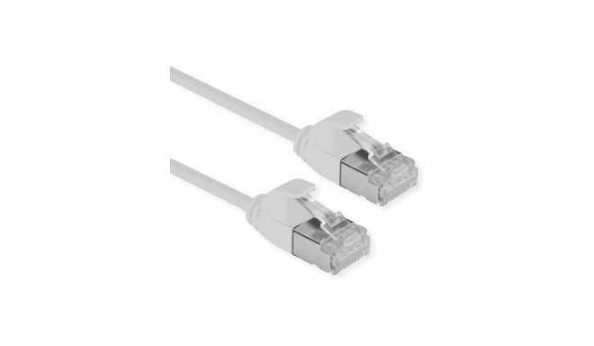 "ROLINE U/FTP DataCenter Patchkabel Cat.6A (Class EA), LSOH, slim, grau, 1 m"