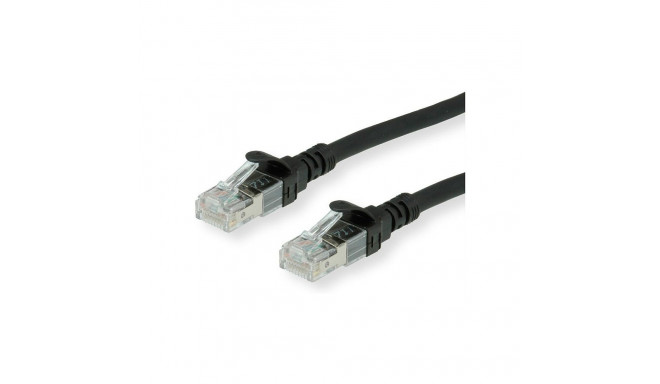 "ROLINE Patchkabel Cat.6A S/FTP (PiMF), Component Level, LSOH, schwarz, 1 m"
