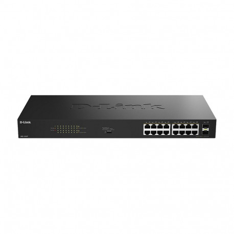 D-Link DGS-1018P/E 18-pordine Gigabit PoE+ kommutaator