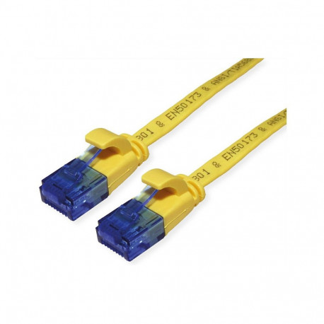 "VALUE Patchkabel Cat.6A (Class EA) UTP, extra-flach, gelb, 1 m"