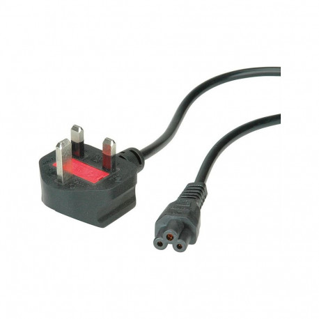 "VALUE UK Netzkabel, 3pol. Notebook-Buchse, 3A, schwarz, 1,8 m"