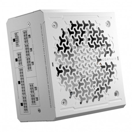 1000W Corsair RM1000e valge toiteplokk 80+ Gold ATX3.1 PCIe5.1 (modulaarne) 120mm