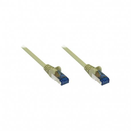 "GoodConnections Patchkabel mit Rastnasenschutz, Cat. 6A, S/FTP, PiMF, halogenfrei, 500MHz, grau, 0,