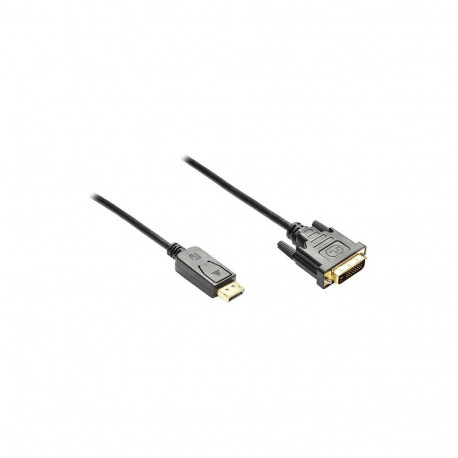 "GoodConnections Anschlusskabel DisplayPort an DVI-D 24+1 Stecker, Full HD, vergoldete Kontakte, CU,