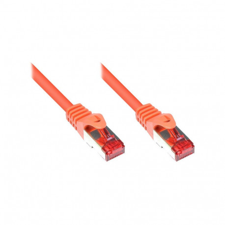 "GoodConnections Patchkabel mit Rastnasenschutz, Cat. 6, S/FTP, PiMF, PVC, 250MHz, orange, 1,5m,"