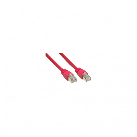 "GoodConnections Patchkabel mit Rastnasenschutz, Cat. 6, S/FTP, PiMF, PVC, 250MHz, rot, 0,25m,"