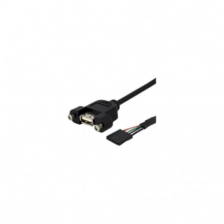 "STARTECH.COM 90cm USB 2.0 Blendenmontage Kabel - USA A auf 5 pin Mainboard Pfostenstecker Buchse - 