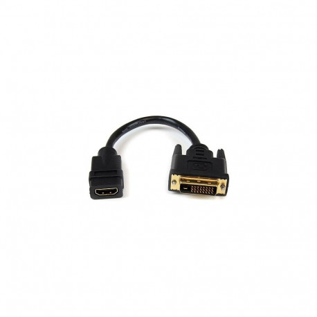 "STARTECH.COM HDMI auf DVI Adapter 20cm - DVI-D 25 pin Stecker zu HDMI 19 pin Buchse - Monitor Dongl