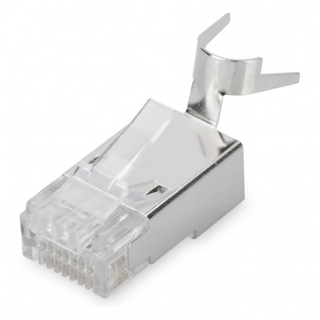 "CAT 6A Modularstecker für Rundkabel, geschirmt, 100 Stk."