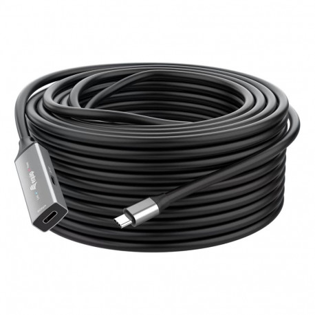 Equip USB-C3.2->C Gen1 aktiivpikenduskaabel 5.00m must