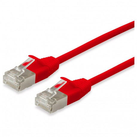 "Equip Patchkabel Cat6A SlimFlex F/FTP 0.15m rot LSZH 2xRJ45 Polybeutel"