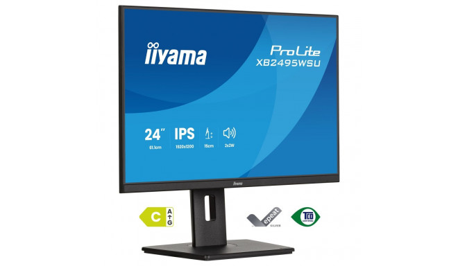 iiyama monitor ProLite XB2495WSU-B1 61,1cm/24,1" (1920x1200) 16:10 IPS 4ms 100Hz HDMI DisplayPort US
