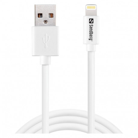 "USB3.0 > Lightning (ST-ST) 1m Sandberg White"