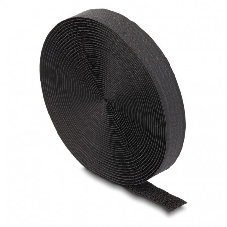 "Klettband auf Rolle mit Schlaufe L 5 m x B 20 mm schwarz"