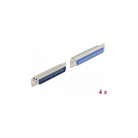 "D-Sub 37 Pin Stecker Metall, Lötversion, 4 Stück"