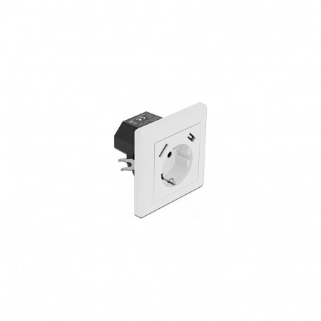 Süvistatav pistikupesa 2 x USB Typ-A laadimispesaga 2,8 A