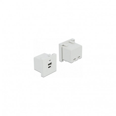 "Easy 45 USB Ladeportmodul 1 x USB Typ-A + 1 x USB Type-C™"