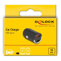 Mini auto laadimisadapter USB Typ-A 18 W