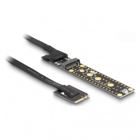 "Riser Karte NVMe M.2 Key A+E Stecker zu Key M Slot mit 20 cm Kabel"