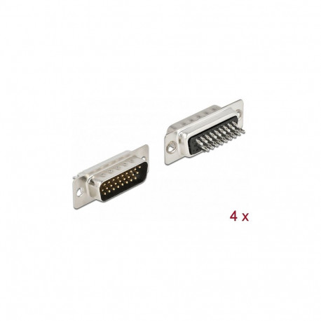 "D-Sub HD 26 Pin Stecker Metall, Lötversion, 4 Stück"