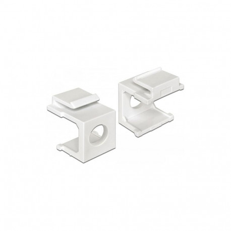 "Keystone Abdeckung weiß mit 8 mm Durchführung 4 Stück"