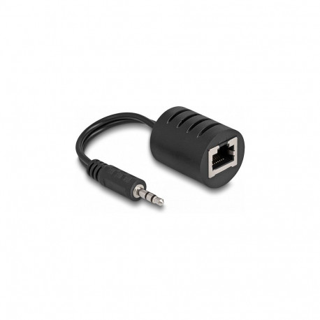 Stereo helipikendus RJ45 pesa 3,5 mm pistikuks Cat.5 kuni 50 m, 2 tk komplekt