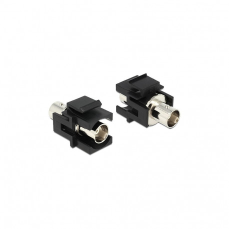 "Keystone Modul BNC Buchse zu BNC Buchse 50 Ohm schwarz"