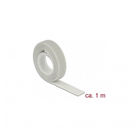 "Klettband auf Rolle L 1 m x B 13 mm grau"