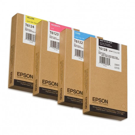 "EPSON T6128 Ink Cartridge Matte Black Standard Capacity 220ml 1-pack"