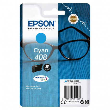 "EPSON 6LB Singlepack Cyan 408 DURABrite Ultra Ink"