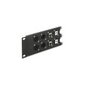 Delock D-Typ 10-tolline 12-pordiline 2U must patch-paneel