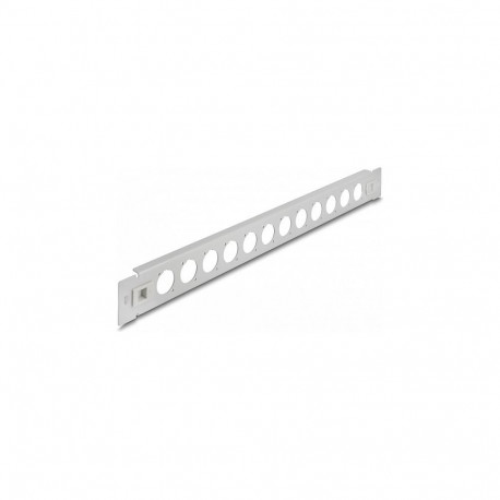 "19"" D-Typ Patchpanel 12 Port werkzeugfrei grau"