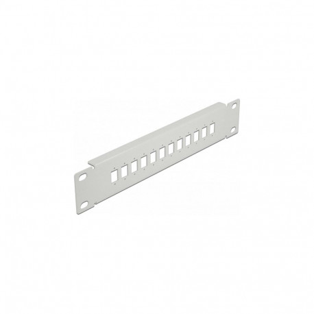10" fiiberoptiline patch-paneel 12-pordiline SC Simplex / LC Duplex 1HE, hall