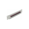 Delock 10? valguskaabli patch-paneel 12 Port SC Simplex lilla 1 HE hall
