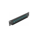 Delock 10-tolline valguskaabli patch-paneel 12 porti SC Simplex aqua 1U must