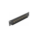"Delock 10? LWL Patchpanel 12 Port SC Simplex beige 1 HE schwarz"
