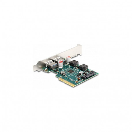 "PCI Express x4 Karte zu 2 x extern USB 10 Gbps Typ-A Buchse - Low Profile Formfaktor"