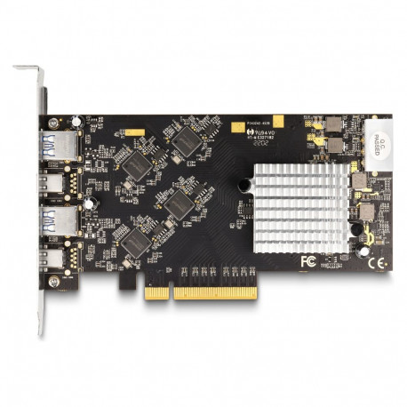 "PCI Express x8 Karte mit 2 x USB 20 Gbps USB Type-C™ Buchse und 2 x USB 10 Gbps Typ-A Buchse - Quad