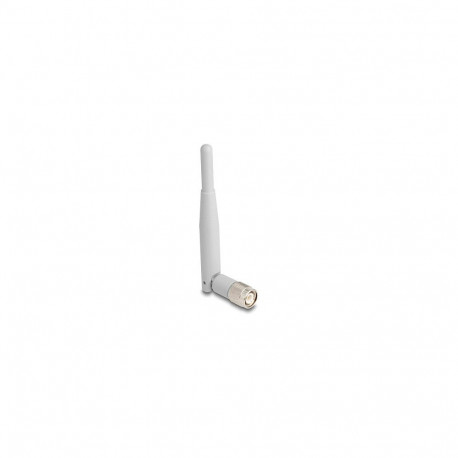 "WiFi 7 Antenne TNC Stecker 2 - 3 dBi 13,5 cm omnidirektional mit Kippgelenk grau"