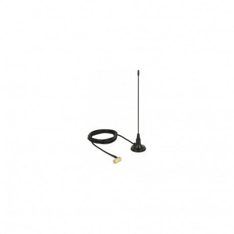 Delock 480 MHz antenn SMA-pistik 90° 2,5 dBi jäik ringsuunaline magnetaluse ja RG-174 1,5 m ühendusk