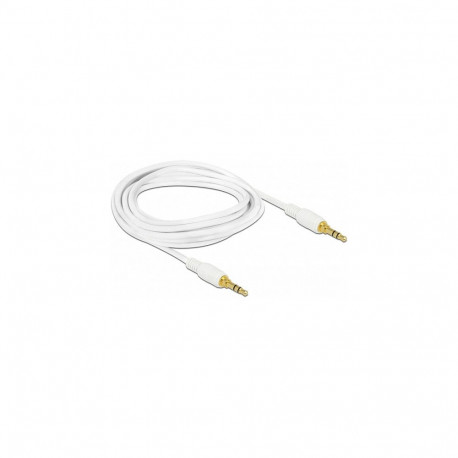 "Klinkenkabel 3,5 mm 3 Pin Stecker > Stecker 2 m weiß"