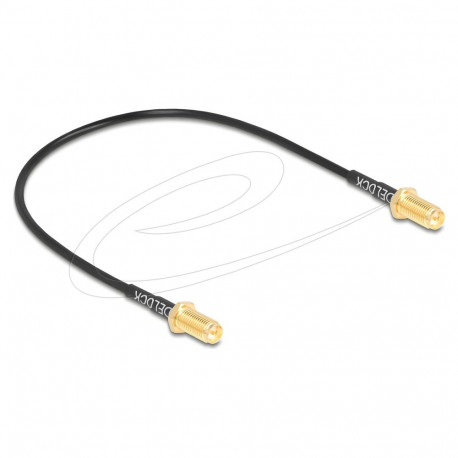"Delock Antennenkabel RP-SMA Buchse zum Einbau zu RP-SMA Buchse zum Einbau RG-174 32 cm"