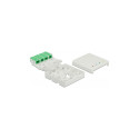 "DELOCK LWL Anschlussdose fr Hutschiene 4 x SC Simplex oder LC Duplex"