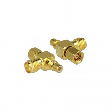 DELOCK adapter SMC pesa > SMC pistik > SMA pesa T-kujuline