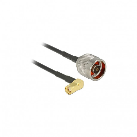 "DELOCK Antennenkabel N Stecker > RP-SMA Stecker 90degree RG-174 0.3m"