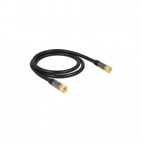"Antennenkabel F Stecker > F Stecker RG-6/U 1 m schwarz"